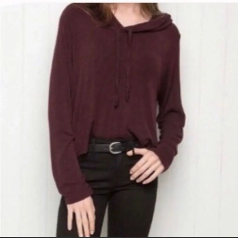 Brandy Melville burgundy sweatshirt
